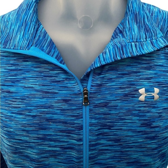 UNDER ARMOUR Blue Marled Lightweight Pullover 1/4 Zip Women S Small - Picture 2 of 5